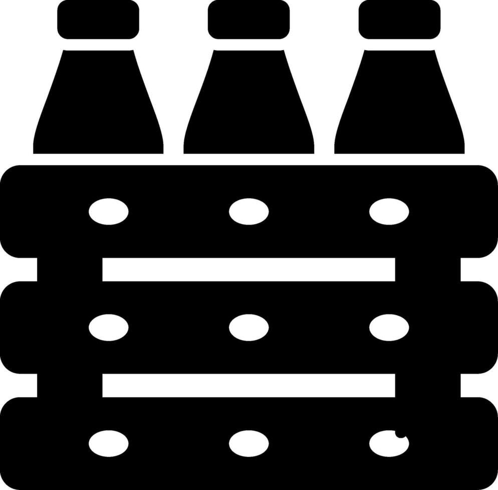 Beer Box Glyph Icon vector