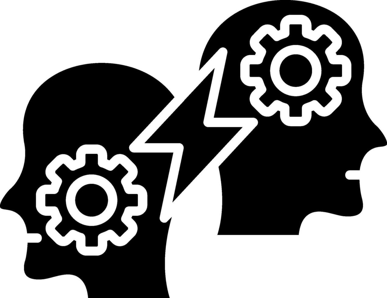 Conflict Resolution Glyph Icon vector