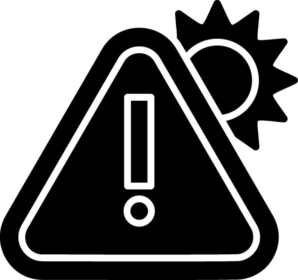 Danger Glyph Icon vector