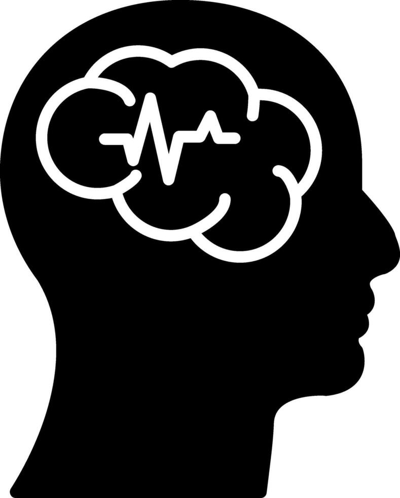 Epilepsy Glyph Icon vector
