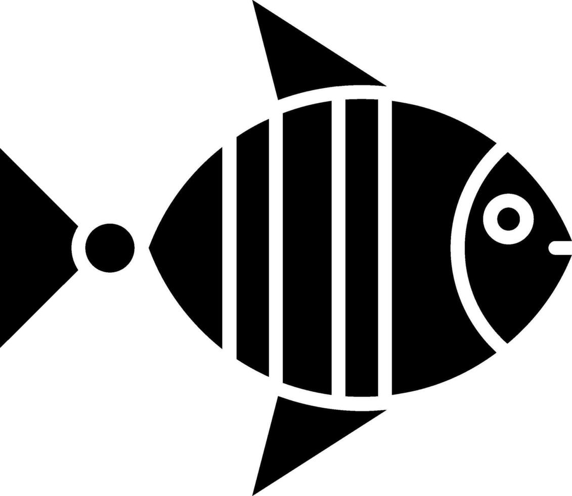 Fish Glyph Icon vector