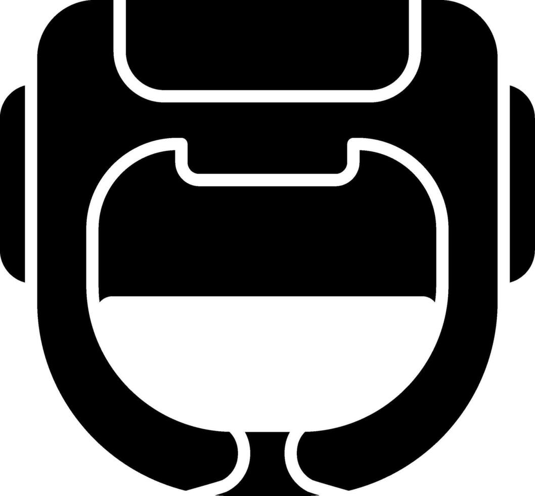 Helmet Glyph Icon vector