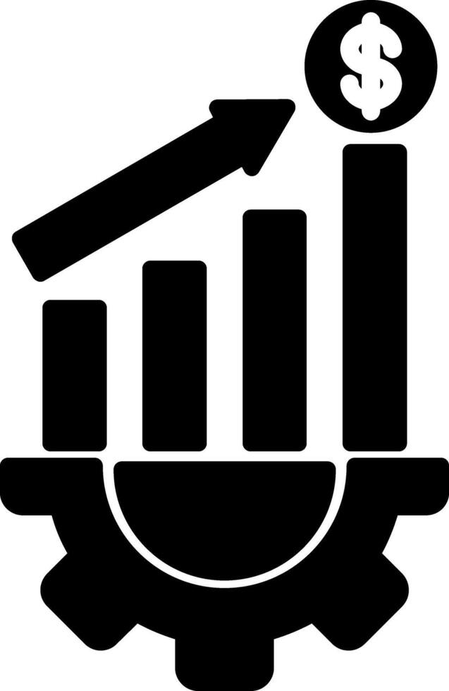 Progress Glyph Icon vector