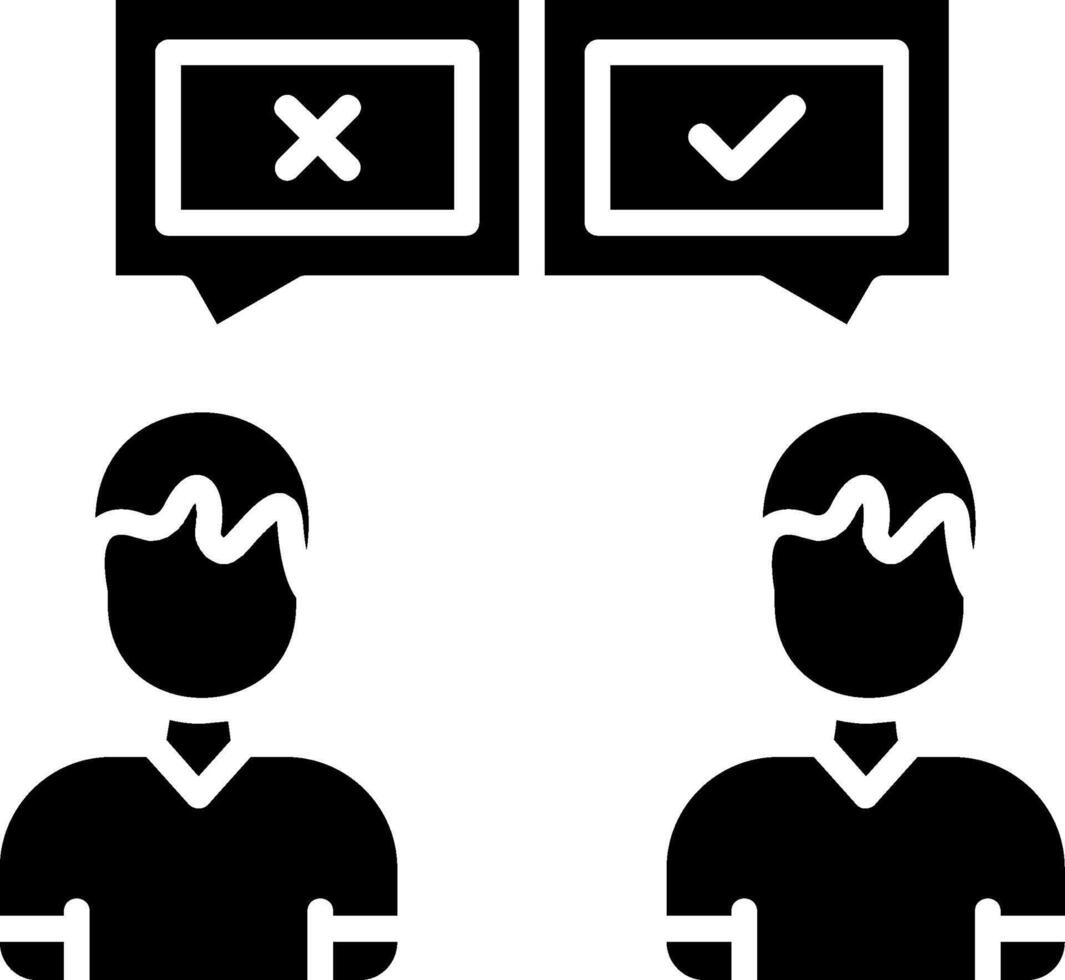 Review Glyph Icon vector