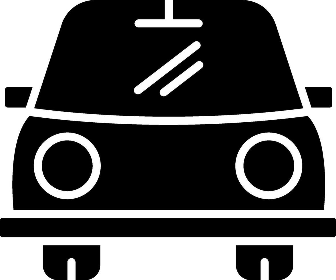 Taxi Glyph Icon vector