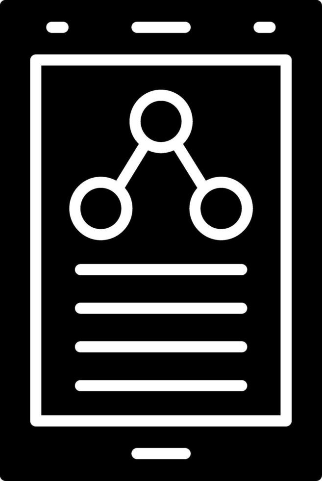 Share Glyph Icon vector