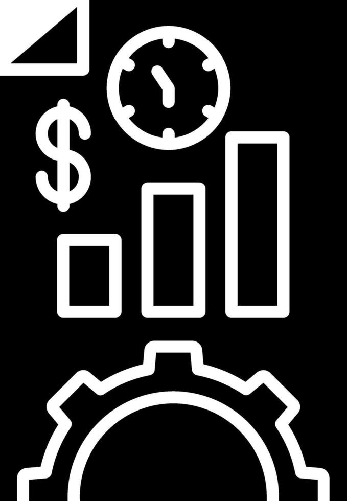 Productivity Glyph Icon vector