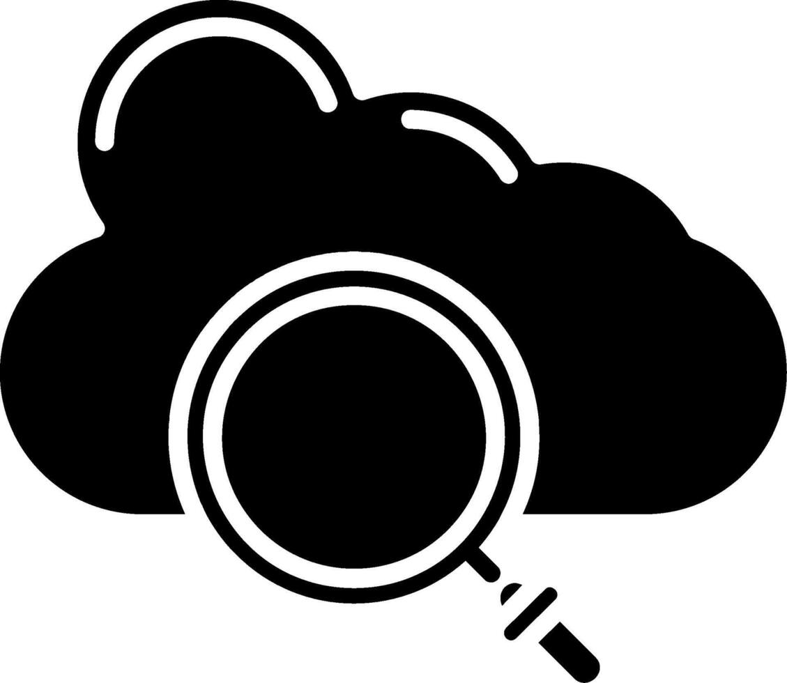 Search Glyph Icon vector