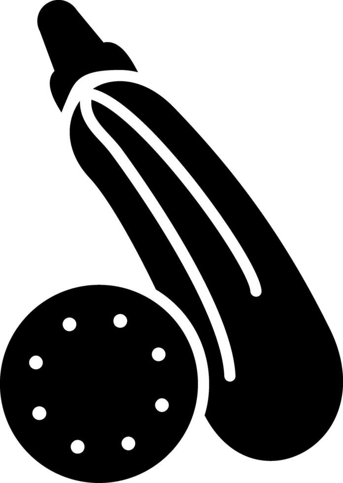 Zucchini Glyph Icon vector