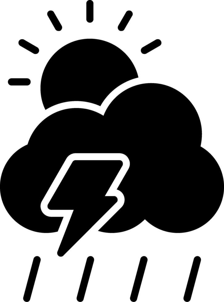 Weather Glyph Icon vector