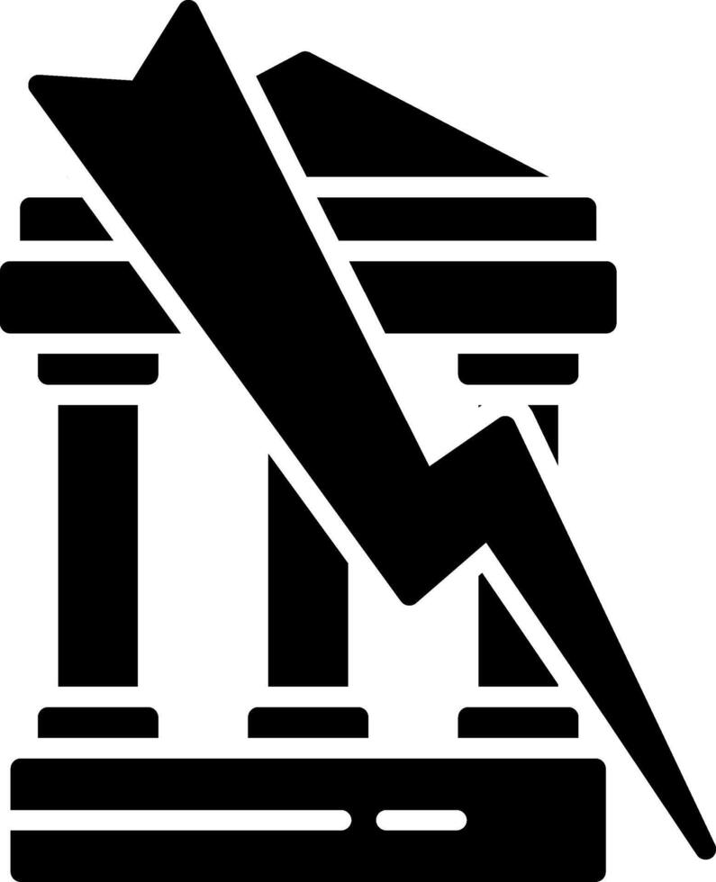 Bankrupt Glyph Icon vector