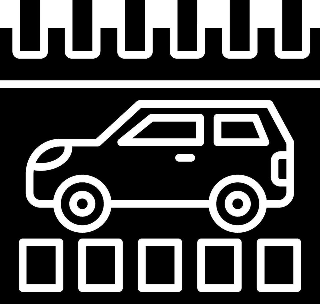 Calendar Glyph Icon vector