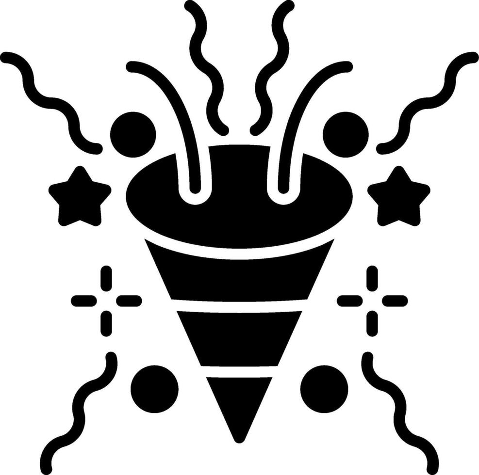 confetti Glyph Icon vector