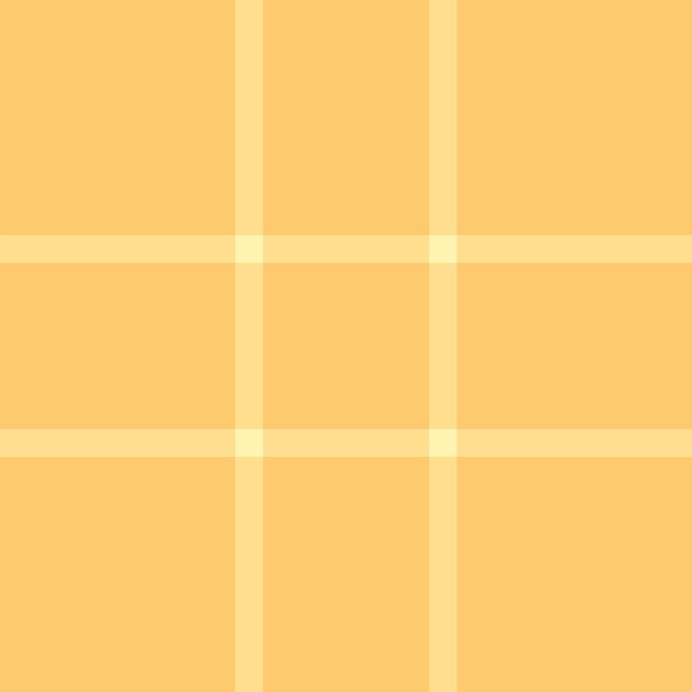 Summer textile plaid, delicate texture fabric tartan. Indoor check pattern seamless background in amber and yellow colors. vector