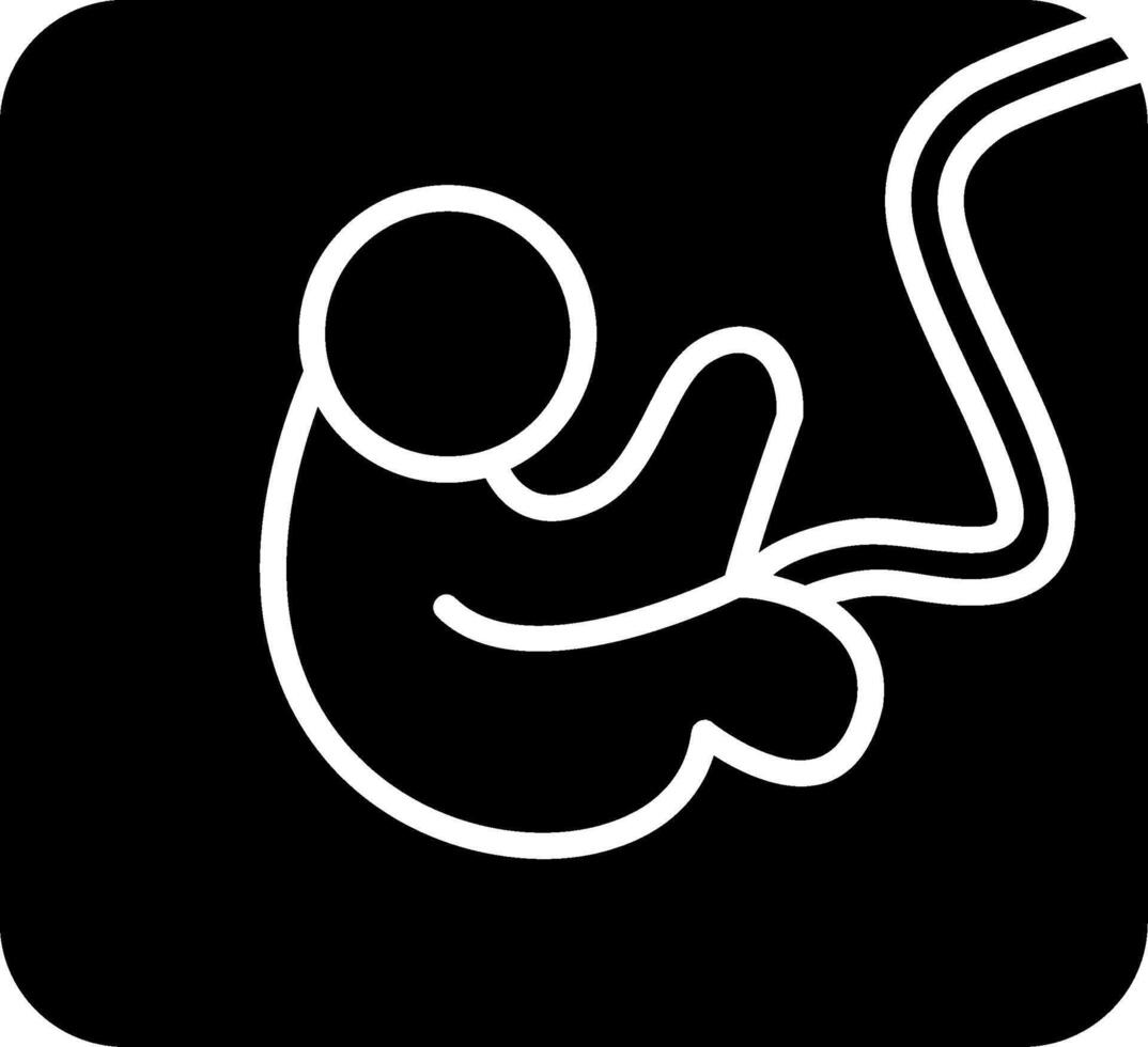 Fetus Glyph Icon vector