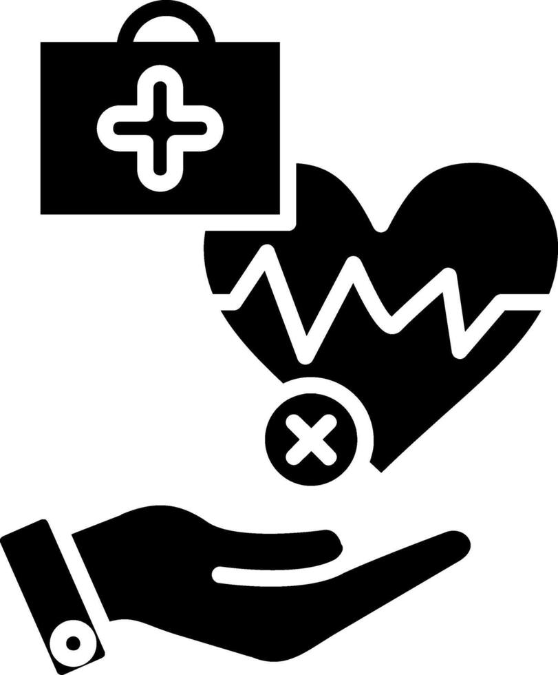 Failure Glyph Icon vector