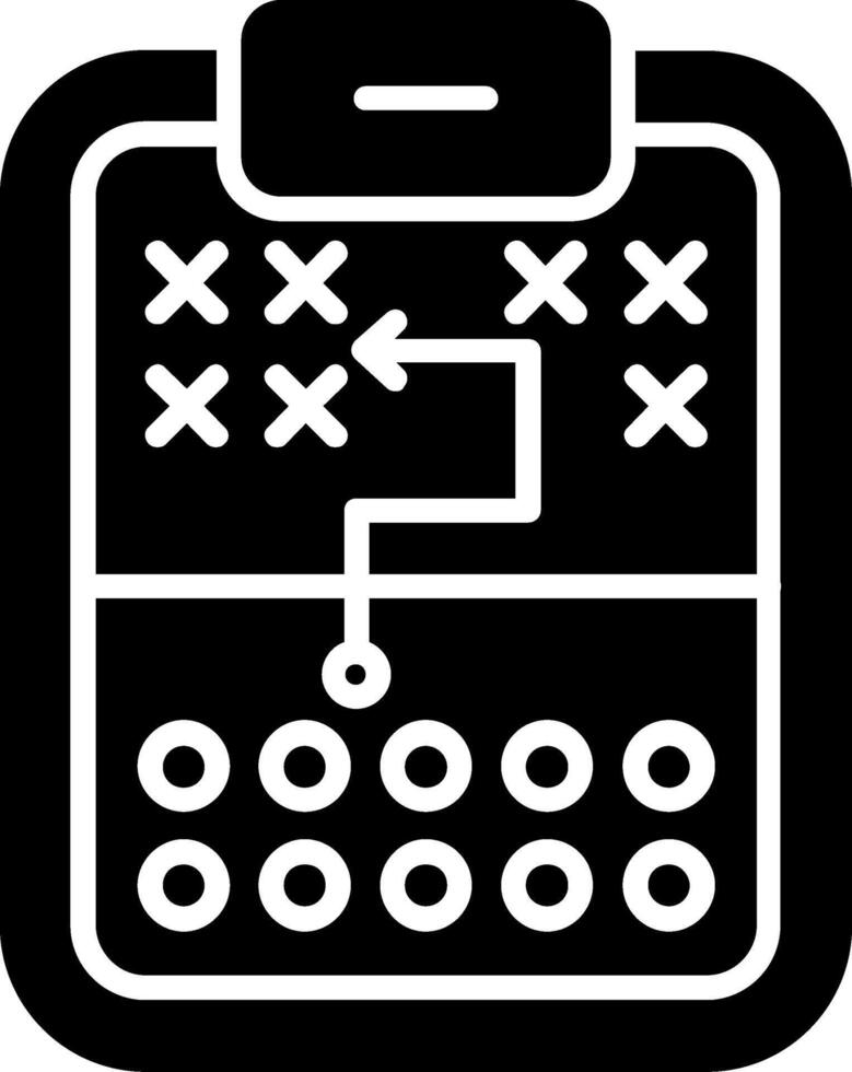 Game Strategy Glyph Icon vector