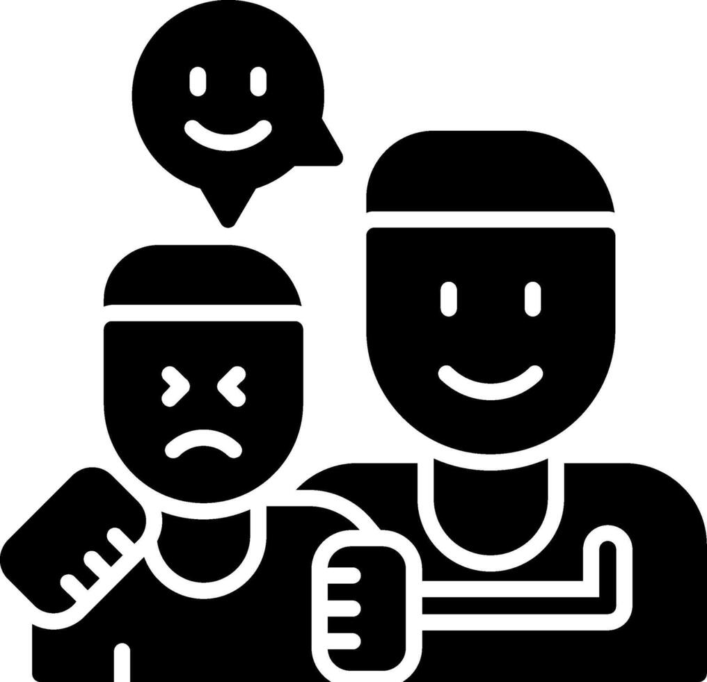 Parent Glyph Icon vector