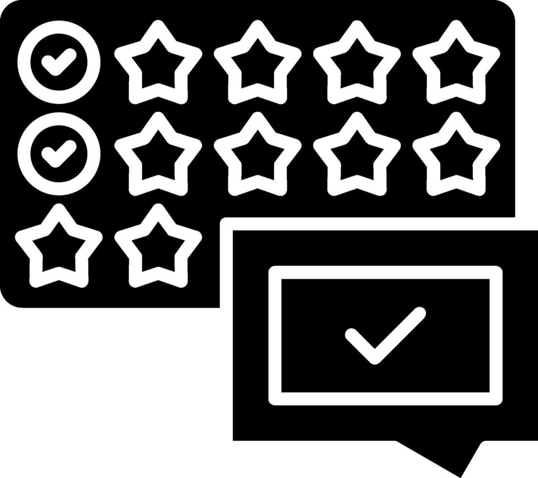 Review Glyph Icon vector