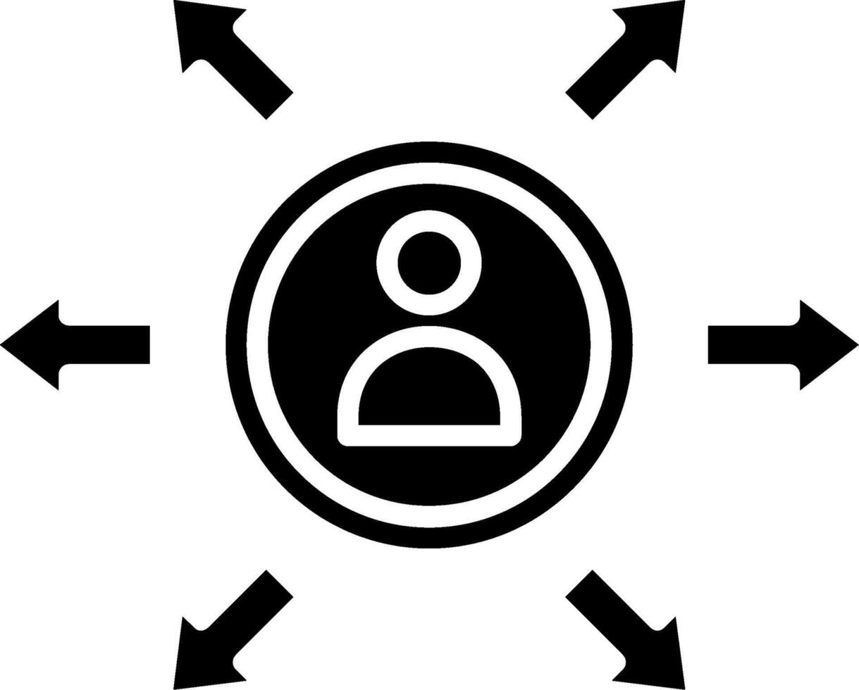 Population Glyph Icon vector