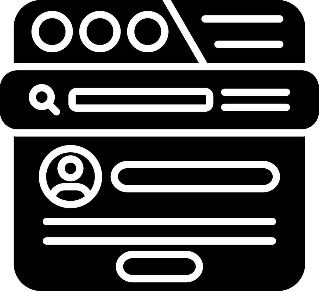 Sign Up Glyph Icon vector