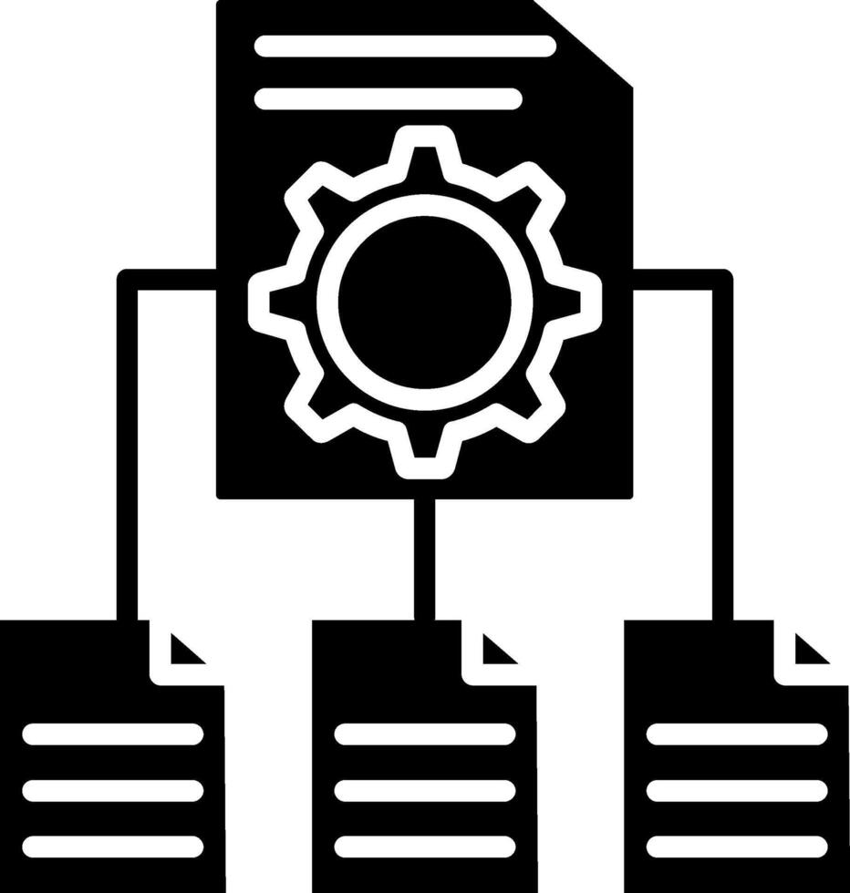 Project Plan Glyph Icon vector