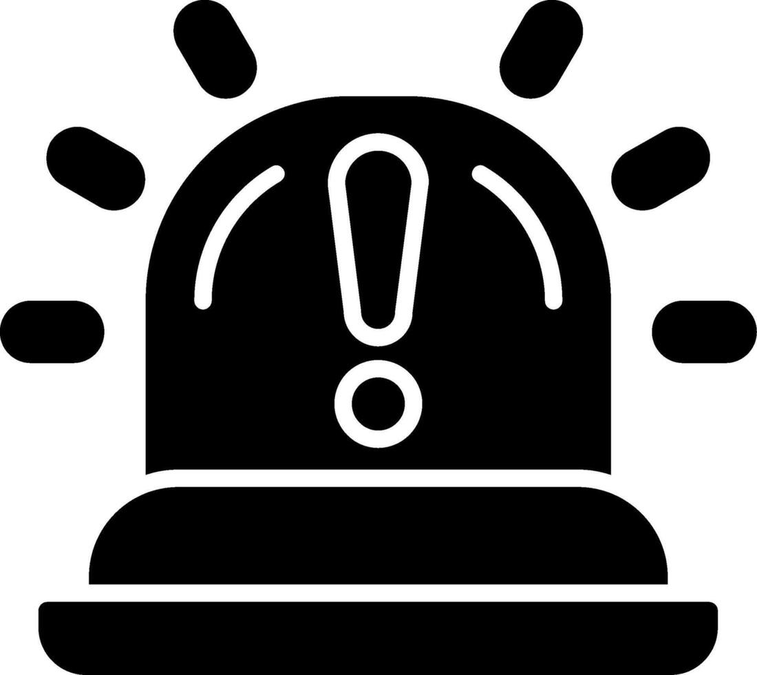 Siren Glyph Icon vector
