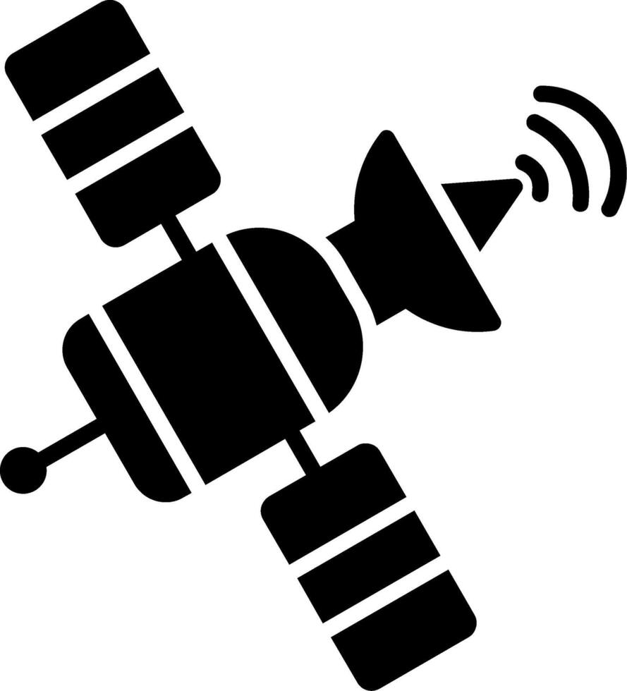 satellite Glyph Icon vector