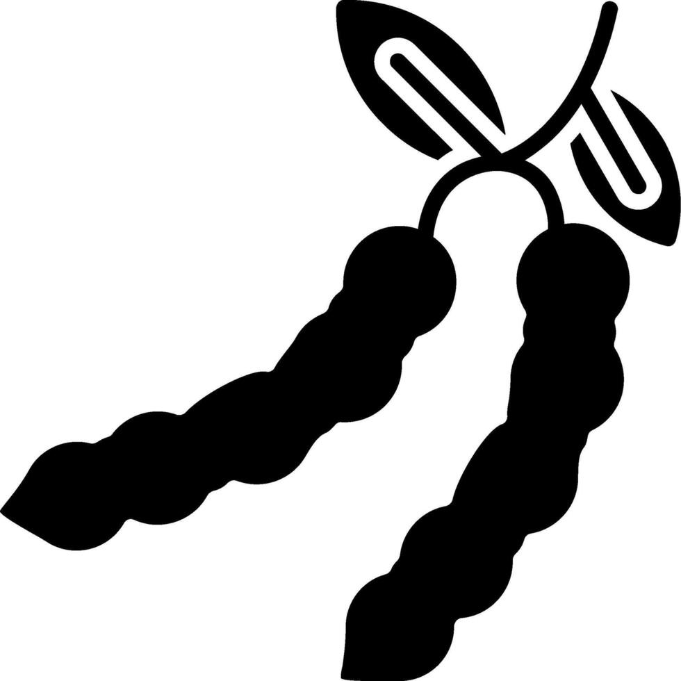 Tamarind Glyph Icon vector