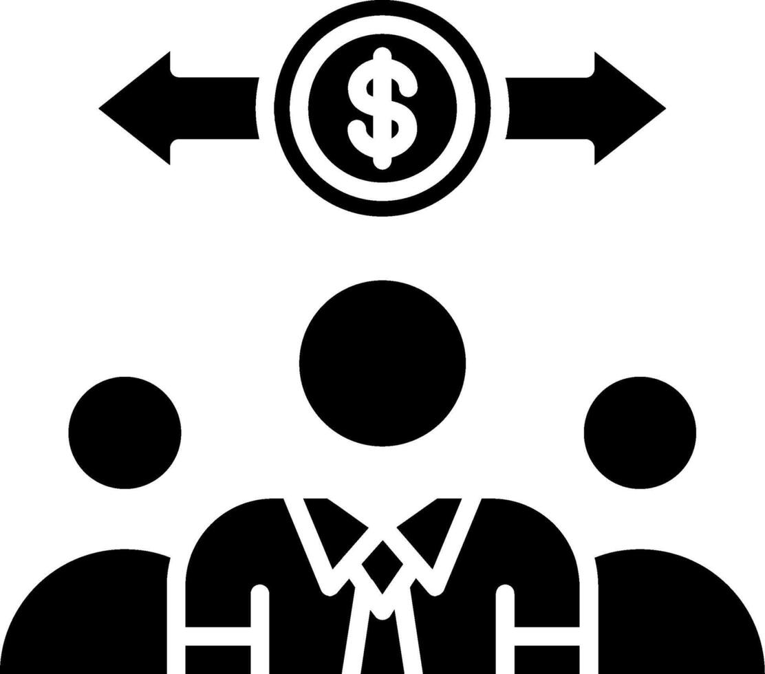 Team Glyph Icon vector