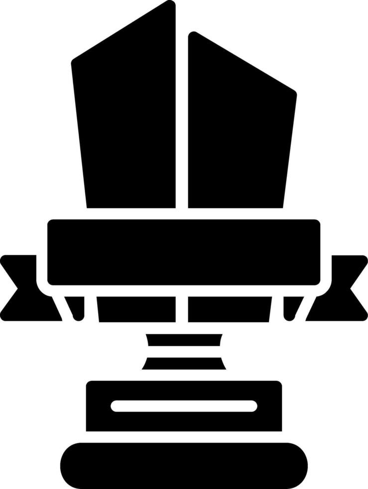 Trophy Cup Glyph Icon vector