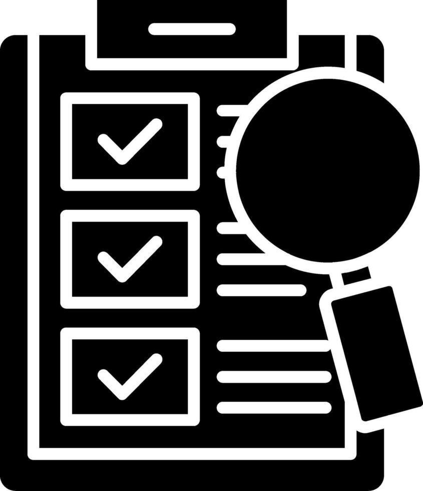Evaluation Glyph Icon vector