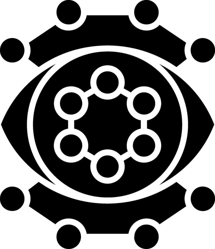 Eye Glyph Icon vector