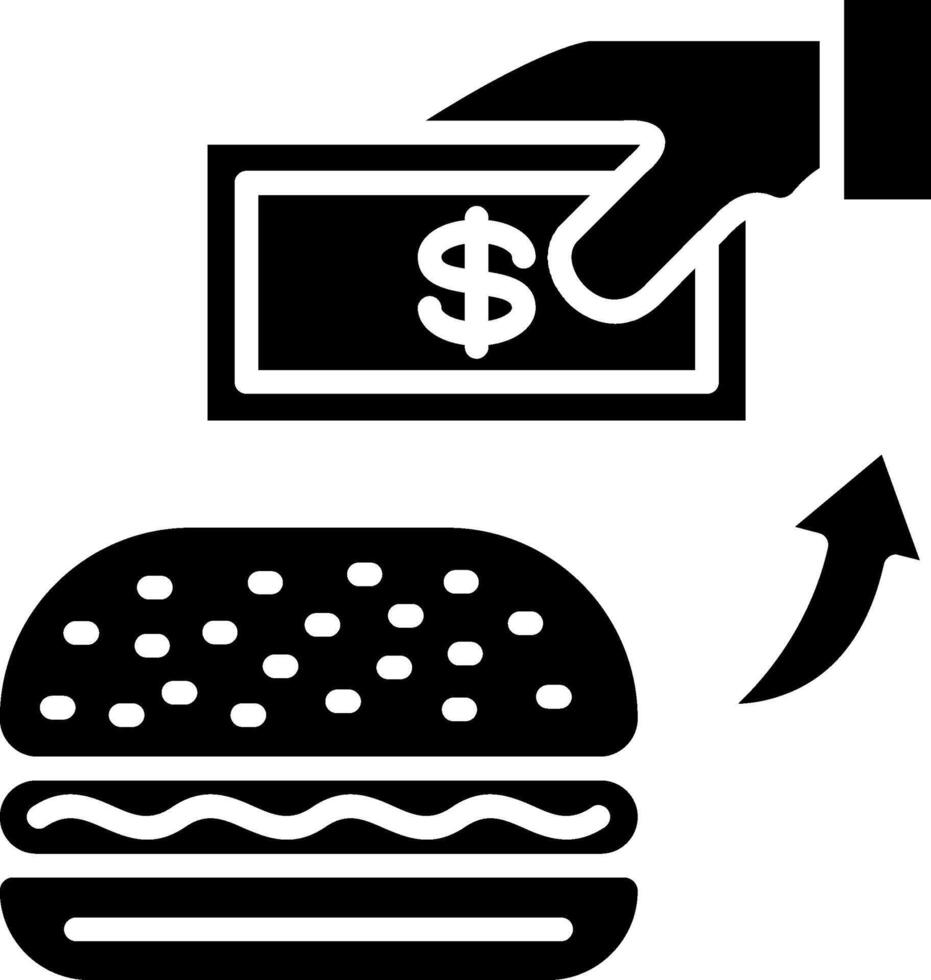 Buying Glyph Icon vector