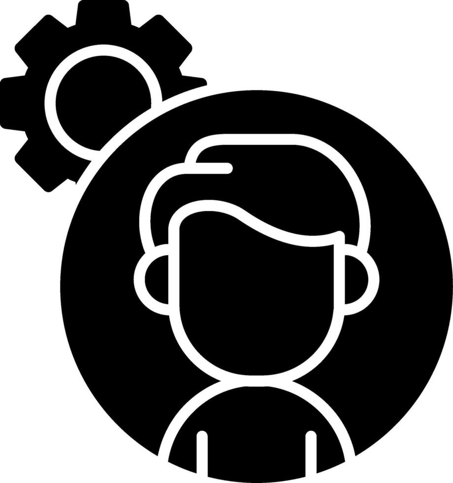 Avatar Glyph Icon vector