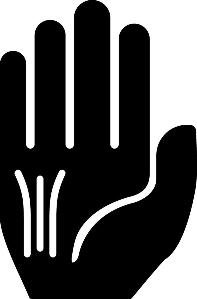 Hand Glyph Icon vector