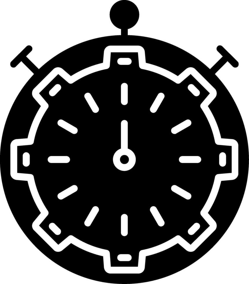 Fast Processing Glyph Icon vector