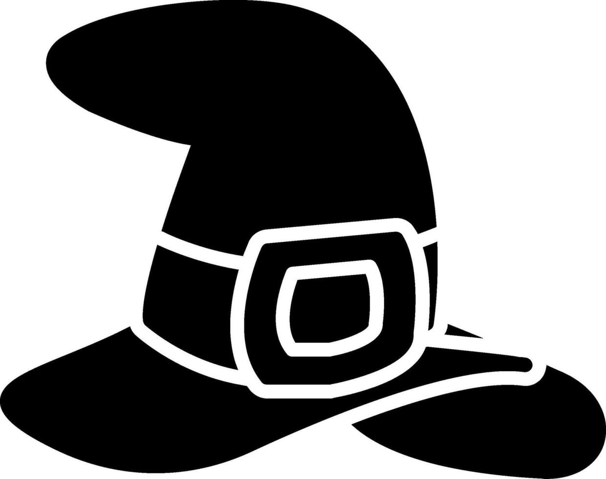 Hat Glyph Icon vector