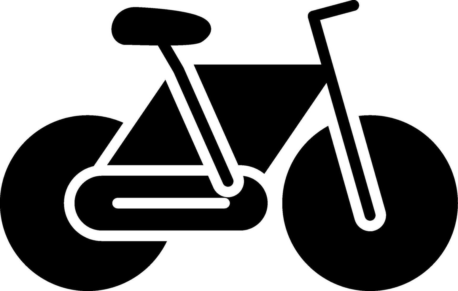 Bicycle Glyph Icon vector