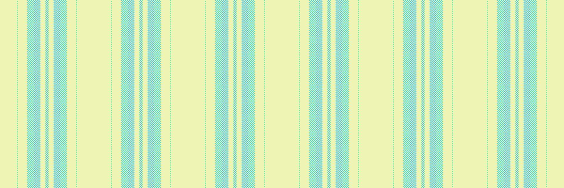 Mational pattern background, doodle vertical fabric stripe. Lashionable seamless textile texture lines in light and cyan colors. vector