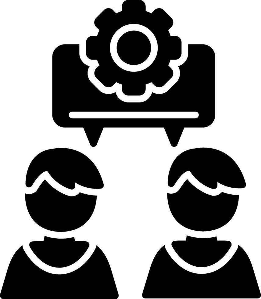 Comprehension Glyph Icon vector