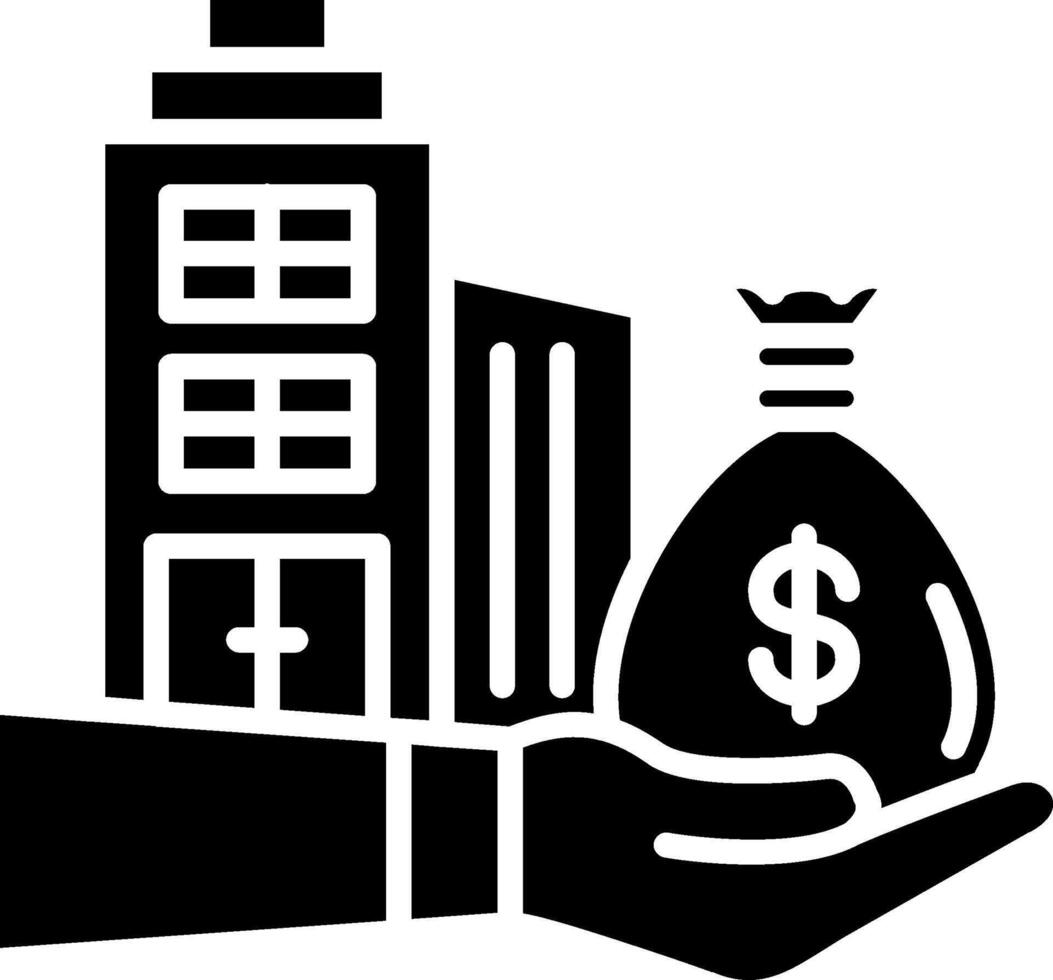 Real Estate Glyph Icon vector