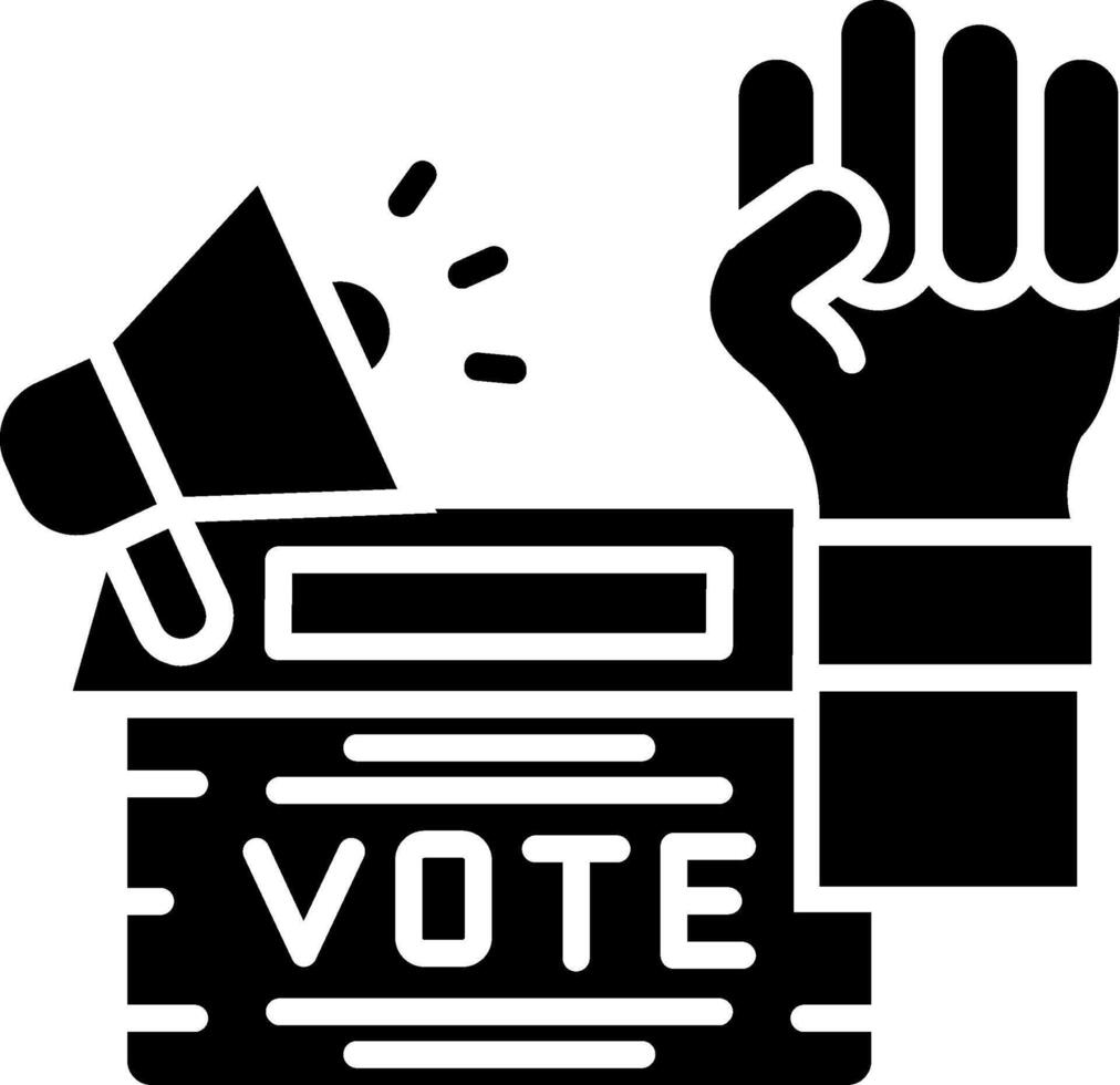 Propaganda Glyph Icon vector