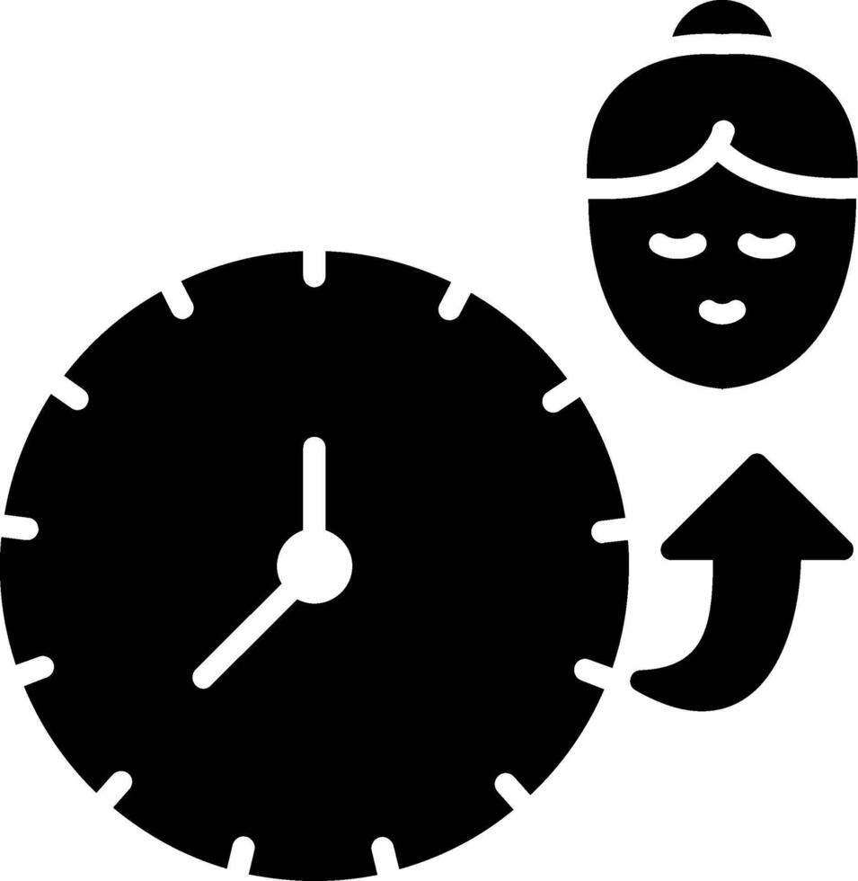 Time Glyph Icon vector