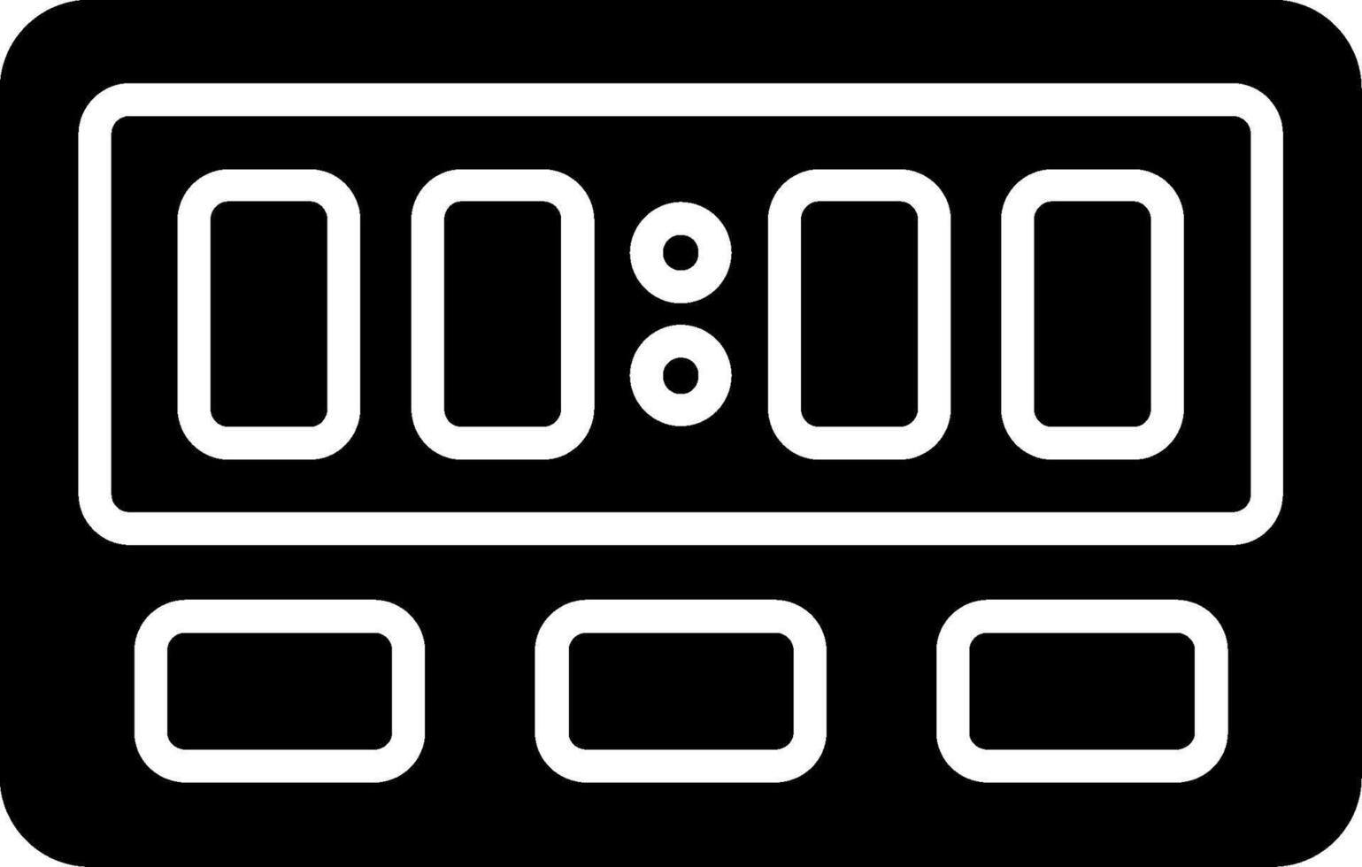 Timer Glyph Icon vector