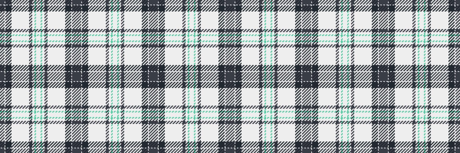 Pride tartan textile seamless, workshop fabric check pattern. Pixel background plaid texture in dark and white colors. vector