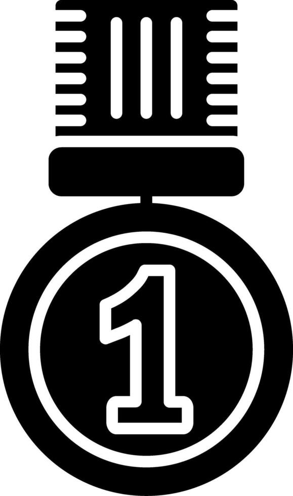 1st Prize Glyph Icon vector