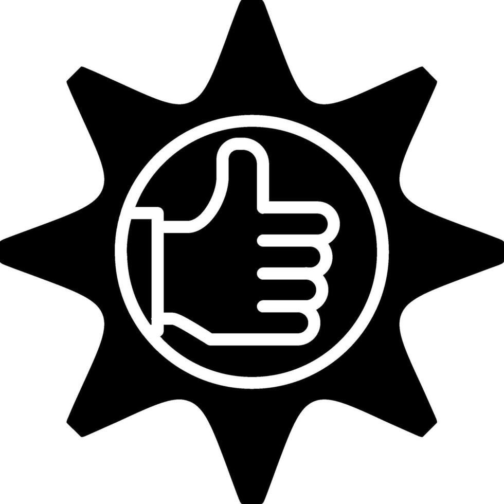 Best Practice Glyph Icon vector