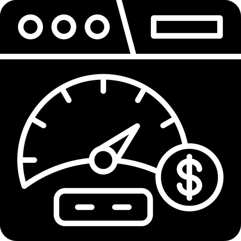 Bandwidth Glyph Icon vector