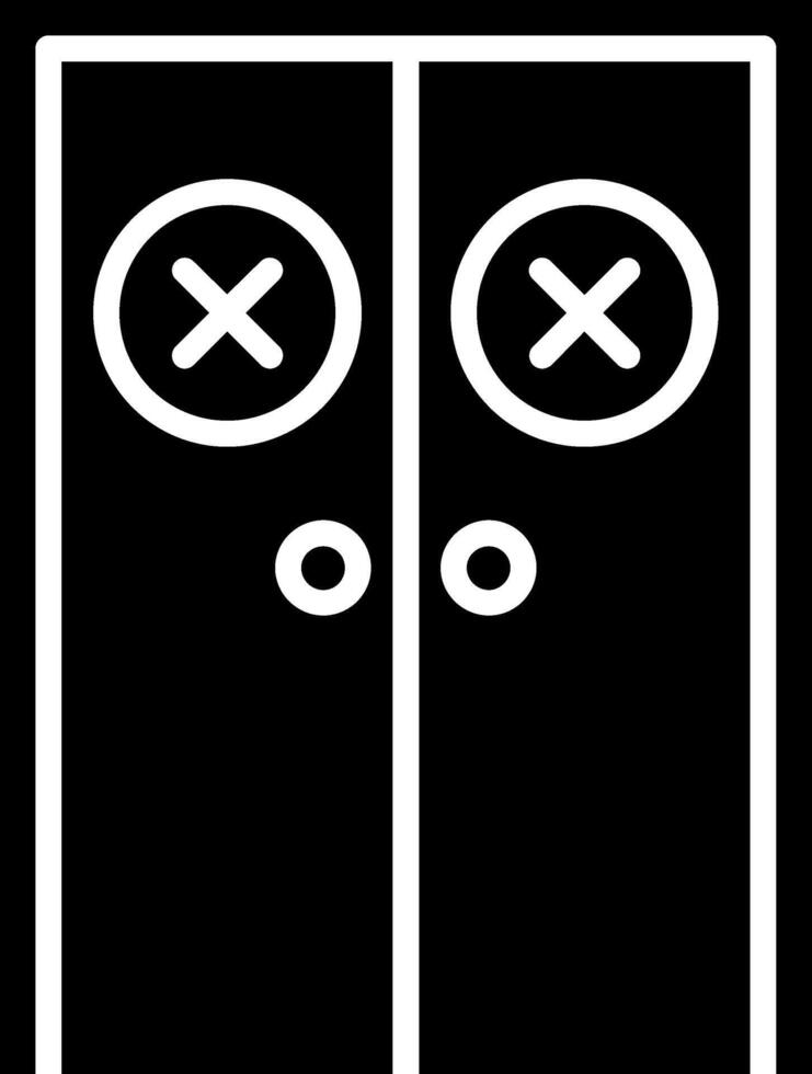 Close Door Glyph Icon vector